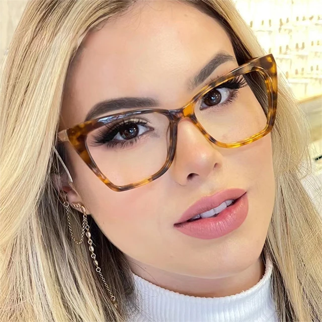 2023 New Cat Eye Glasses Frame Women Brand Designer Cateye Optical  Eyeglasses Ladies Fashion Retro Clear Glasses - AliExpress