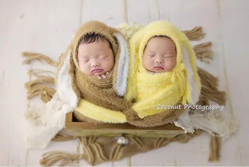 cute-baby-photo-long-ears-hat-with-wrap-combination-newborn-photography-studio-props-new