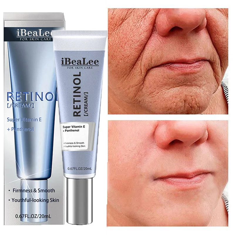 Retinol Øjeblikkelig rynkefjerner Ansigtscreme Fade Fine Linjer Anti-aldring Opstrammende Lifting Blegning Fugtgivende hudpleje_voghion.com