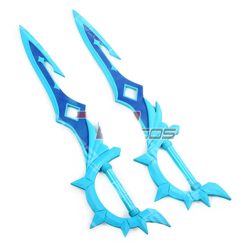 

Hot Game Genshin Impact Tartaglia Cosplay Prop Double-blade Sword Cosplay Halloween Christmas Party Props for Comic Show