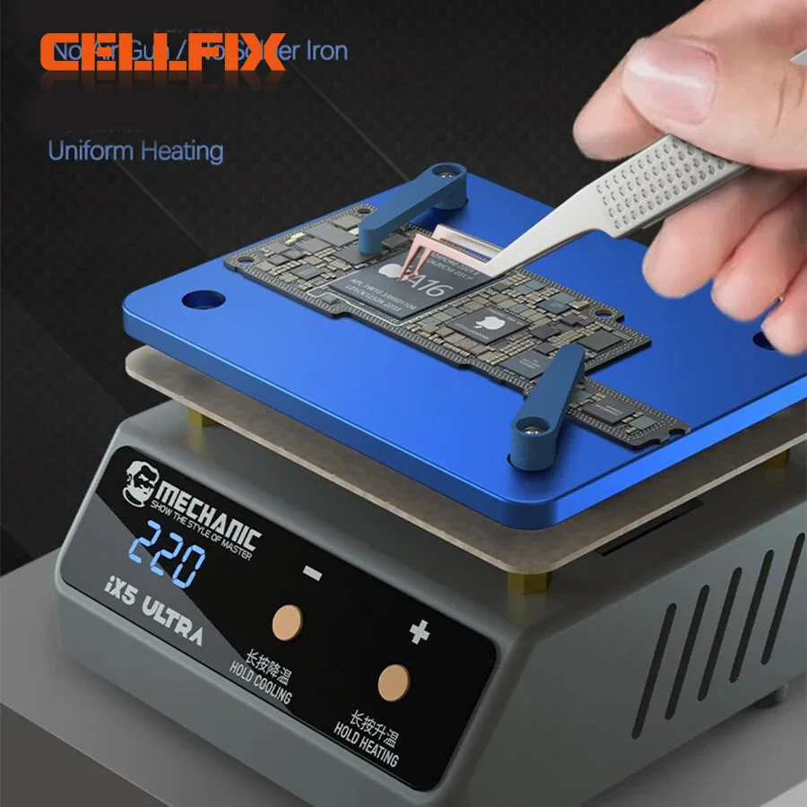 Placa Calentadora Para Soldadura 450W | Temperatura Ajustable 60-120°C | Ideal Para Reparar Placas De Circuito De Móviles