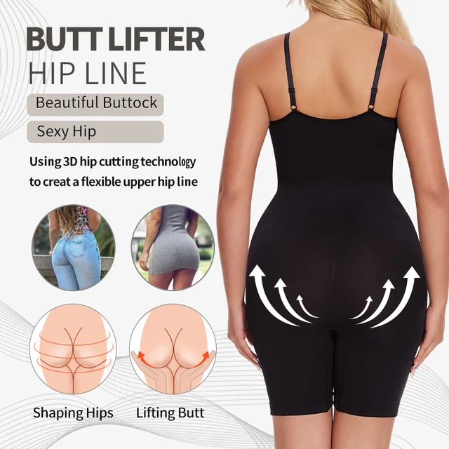 New Bodysuit Shapewear Women Tank Top Tummy Control Full Body Shaper Anti Chafing Shorts Slimming Waist Trainer Butt Lifter 5