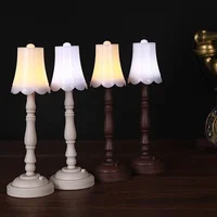 1/6 Scale White LED Desk Lamp Model Furniture for Hot Toys BJD Dollhouse Accessory Kids Pretend Play Toys 1
