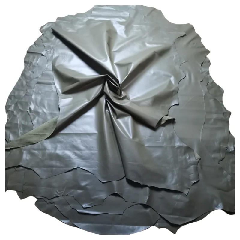 초박형 카키 양가죽, 1 층 가죽, 진짜 가죽 원단, 수제 DIY 의류, 다운 수리, 전체 양가죽, 0.3mm