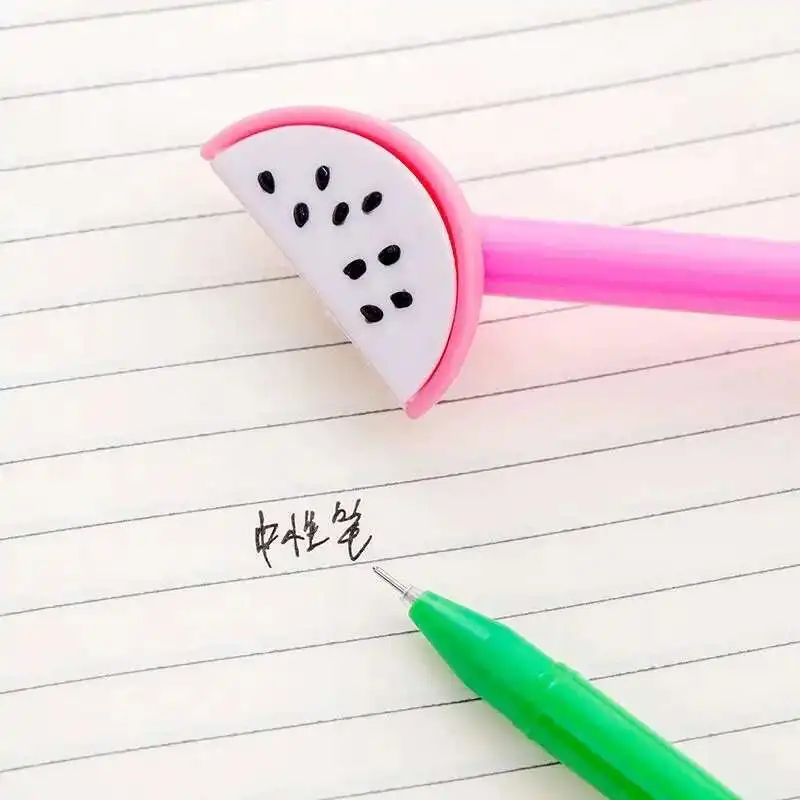 30 Stück Wassermelonen-Gelschreiber, 0,5 Mm, Schwarze Tinte – Niedliche Kawaii-Stifte Für Schule & Büro