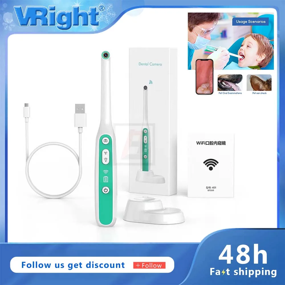 

Dental Intra Oral Camera Wireless Wifi Dental Intraoral Camera Endoscope Mirror 1080P HD IPhone IPad Andorid for PC Odontologia