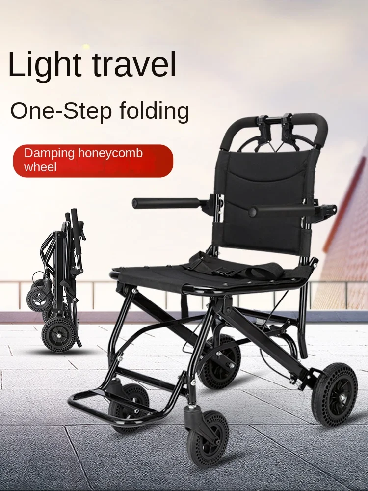 

Wheelchair Walker for the Elderly Foldable and Portable Trolley