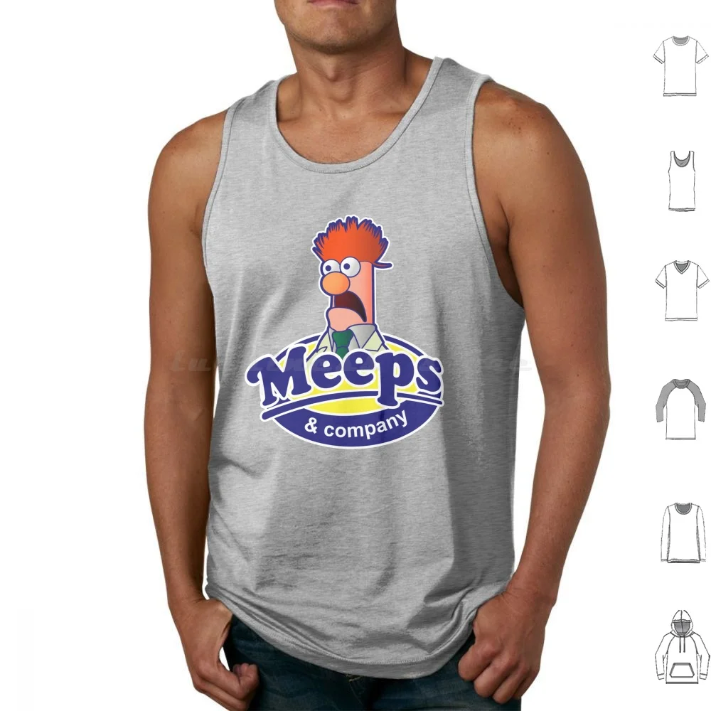 

Майки Meeps с принтом, хлопчатобумажные, прикольные
