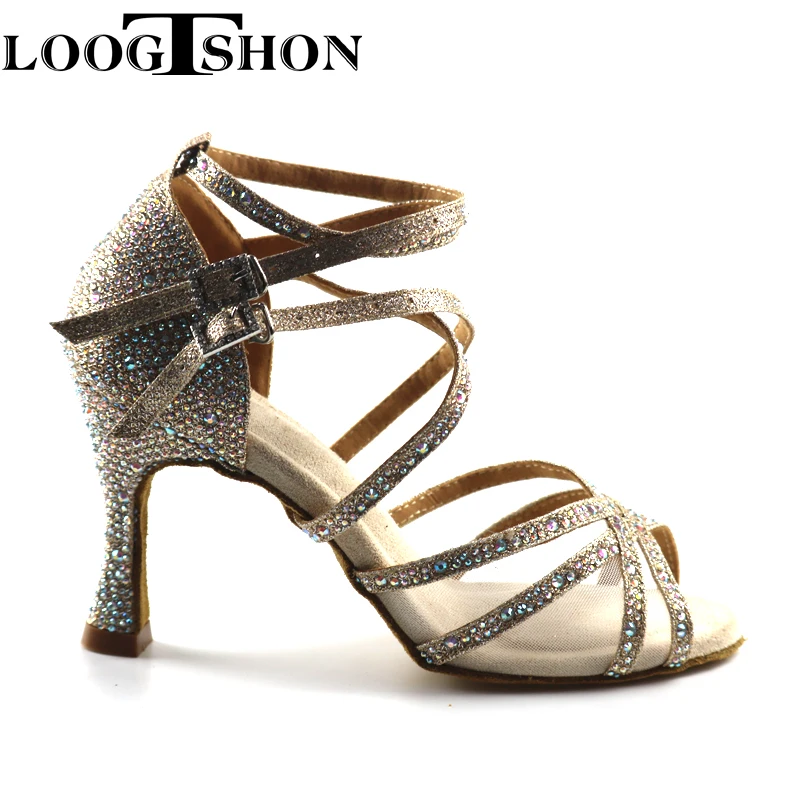 LOOGTSHON – chaussures de danse à plateforme d'eau latine pour femmes, chaussures à talons hauts de Jazz pour filles et dames, l