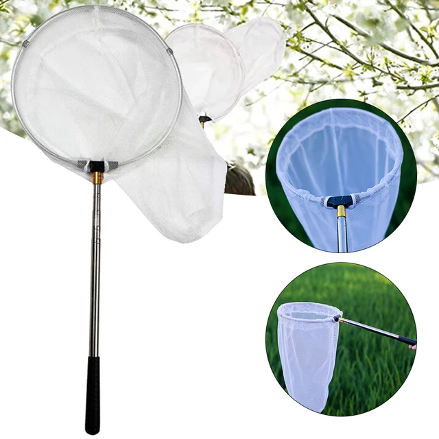 Telescopic Butterfly and Insect Nets Great for Catching Insects Bugs,  Stainless Steel Handle Extends from 15 Inches to 59 Inches