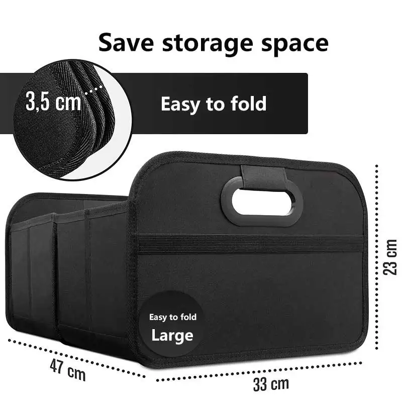 صندوق تخزين السيارة القابل للطي من قماش أكسفورد عا...
