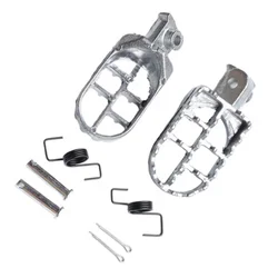 Motorcycle Universal Foot Pegs (Silver 1 pair)