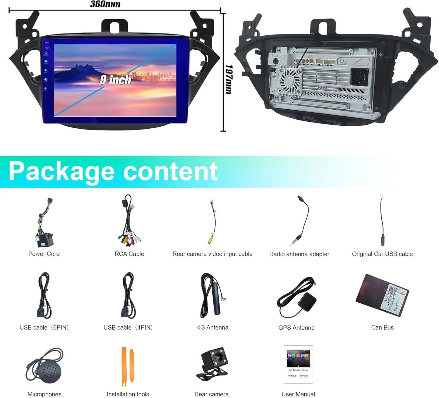 for Opel Corsa 2015~2019 Adam 2013~2016 Android Car Radio Stereo Radio Media Pla