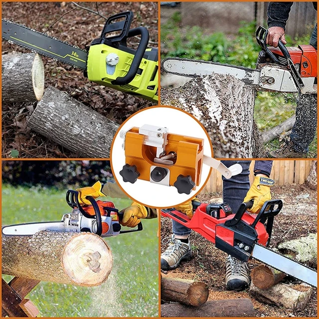 50 Lb Hordozható Fémláncfűrész -Hegyező Anti Rozsda 2Db -Os Daráló Kövek Láncfűrész -Élező Lánc Fűrész Élesítő Tartós - Image 5
