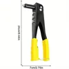 Single Handle Rivet Gun Assortment Kits Box Heavy Duty Industrial Steel Hand Riveter Pop Blind Rivets DIY Decor Fastening Tools 4