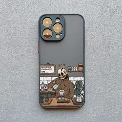 Skull Coffee Trendy Phone Case - Shockproof Design - iPhone 11 (Black KFKL 1)