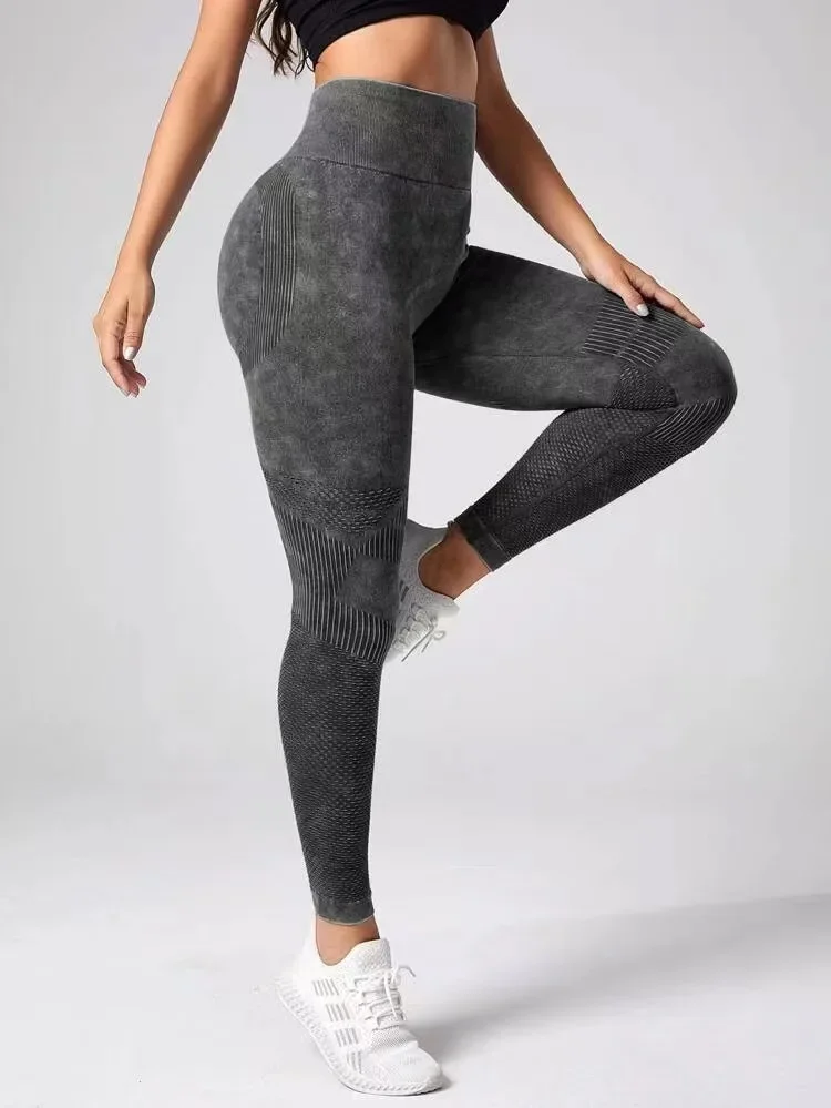 Leggings de yoga sans coutures taille haute pour le fitness