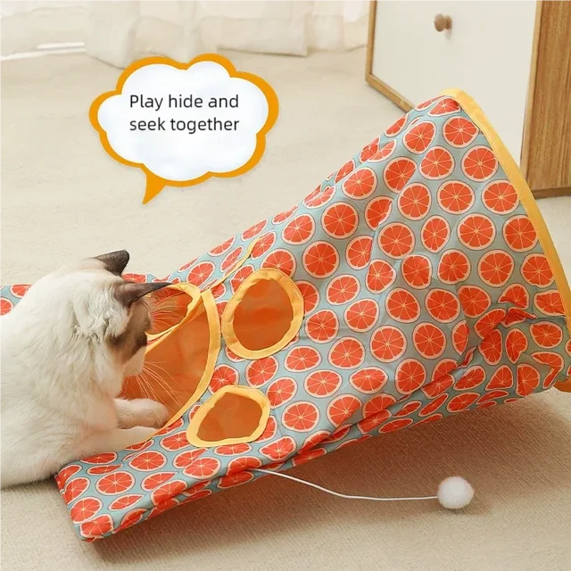 Pet Cat Toy Self Playing Tunnel Bag Rustling Sound Bite Resistant Cat Drilling Hole Tunnel Boredom Relief Tool Pet Products 5