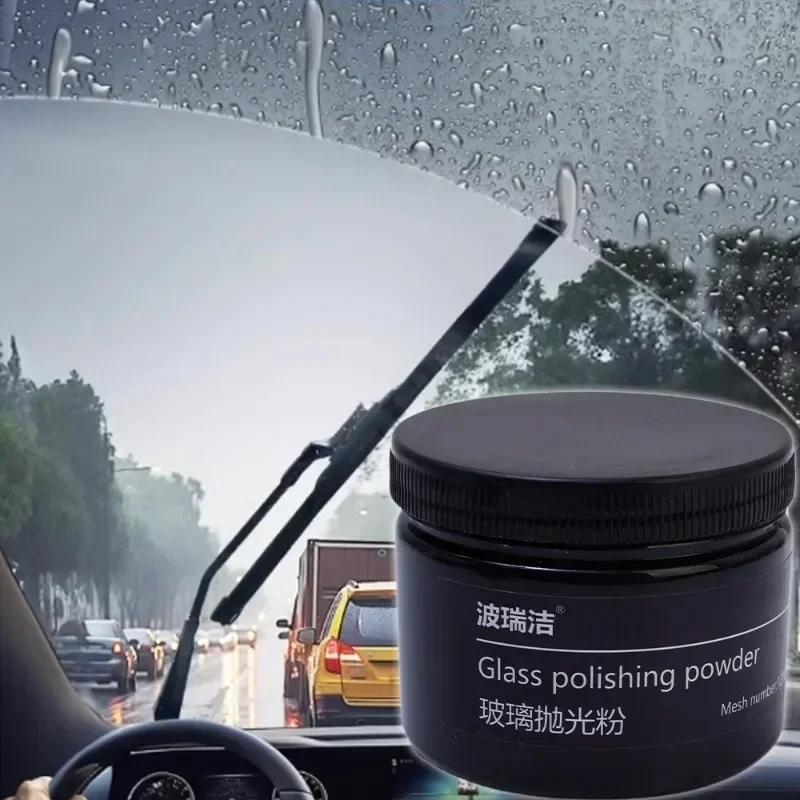 Glass stain removal, scratch repair, rain stain removal, oil film oxidation layer, rearview mirror polishing powder