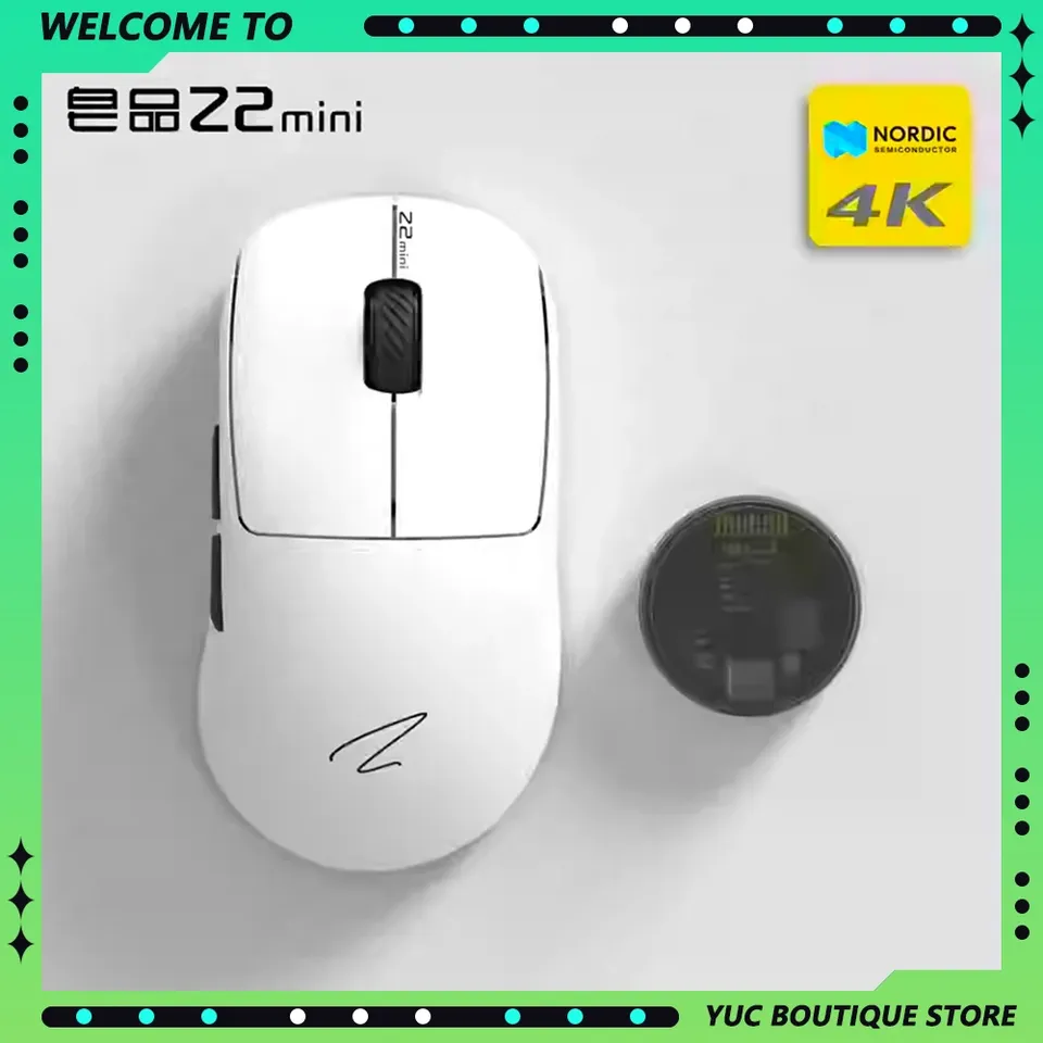 Zaopin Z2 Mini Gaming Mouse PW3395 Sensor Three Mode Return Low Delay Lightweigh 4K Wireless Mouse Ergonomics PC Gamer Accessory