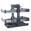 Wholesale Kitchen accessories cabinet organizers universal glass basket magic corner cabinet pullout organizer for kitchen 2