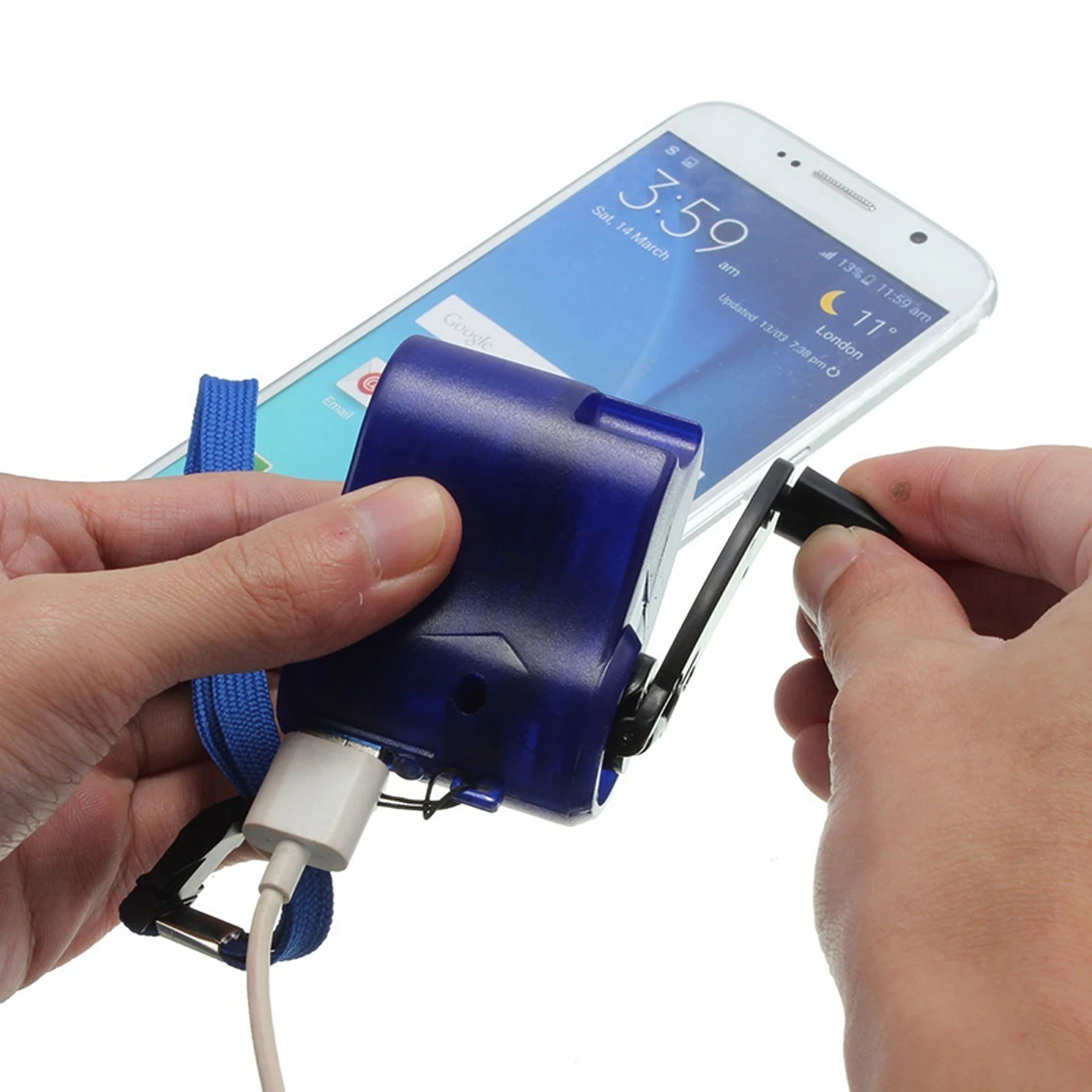 Hand Generator Power Bank Outdoor Manual Camping Source Emergency Plastic Shell Charging Tool Travel USB Hand Emergency hand cranked generator
