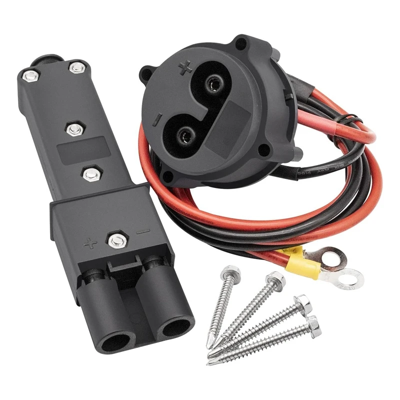 

48V MAC DC Charger Plug Kit Parts Accessories JR1-H235A-00 JR1-H6181-02-00 Receptacle With Wires For Yamaha Electric G19/G22