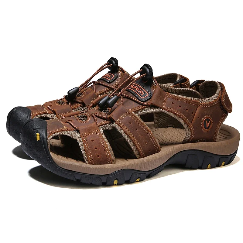 

Summer Men Casual Beach Outdoor Water Shoes Breathable Trekking Fashion Hiking Climbing Fishing Leisure Sandals Zapatillas