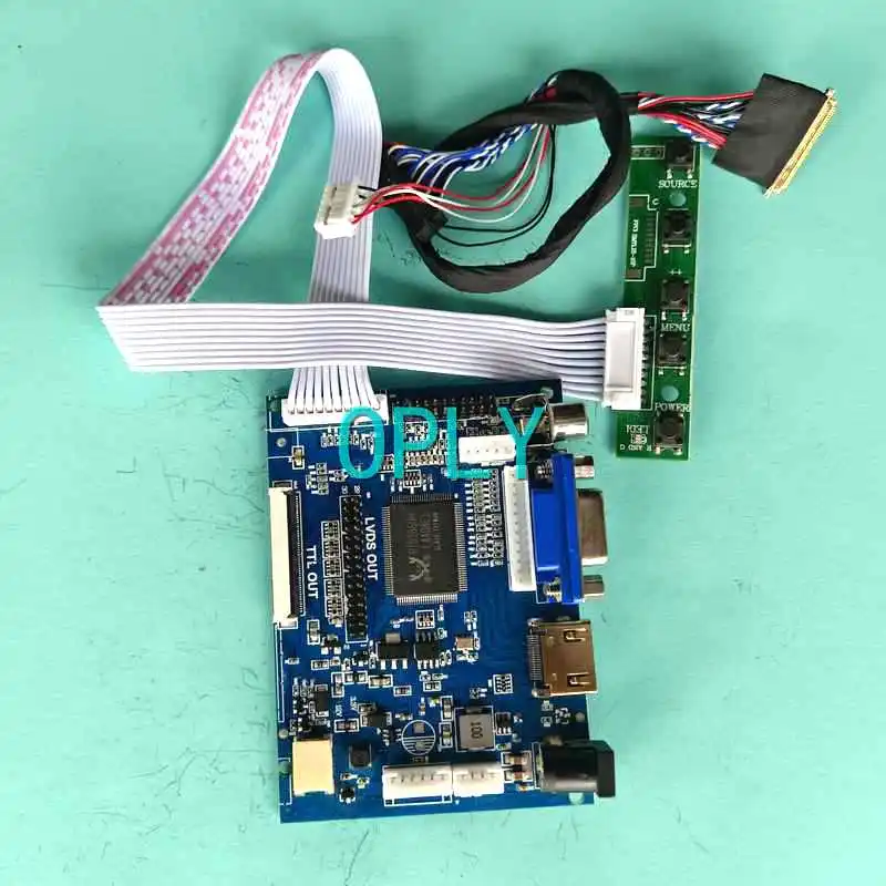 

Плата контроллера экрана ЖК-монитора подходит для B101EW05 BP101WX1 HSD101PWW1 HDMI-совместим с 1280*800 AV VGA DIY Kit LVDS 40-Pin 10,1"