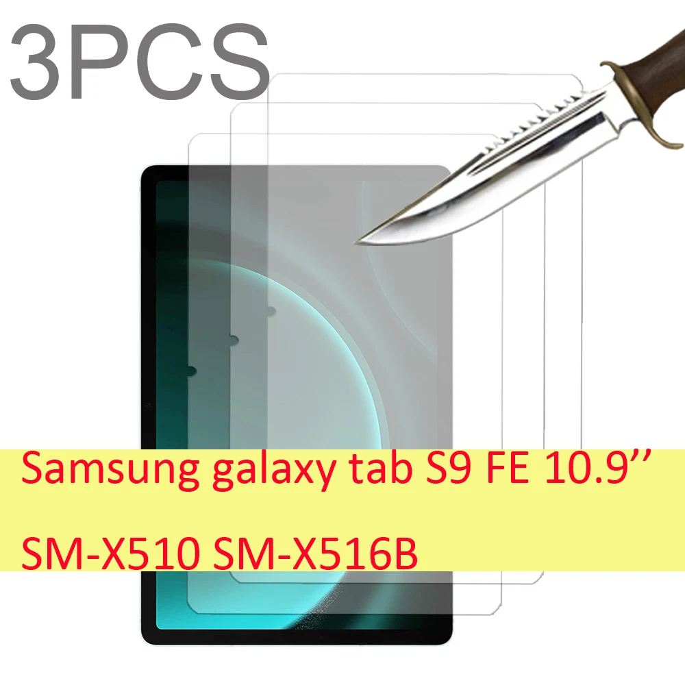 Protetor de Tela de Vidro para Samsung Galaxy Tab Filme Tablet Tab s9 fe Sm-x510 Sm-x516b Sm-x510b Wi-fi 109 Pol Pcs