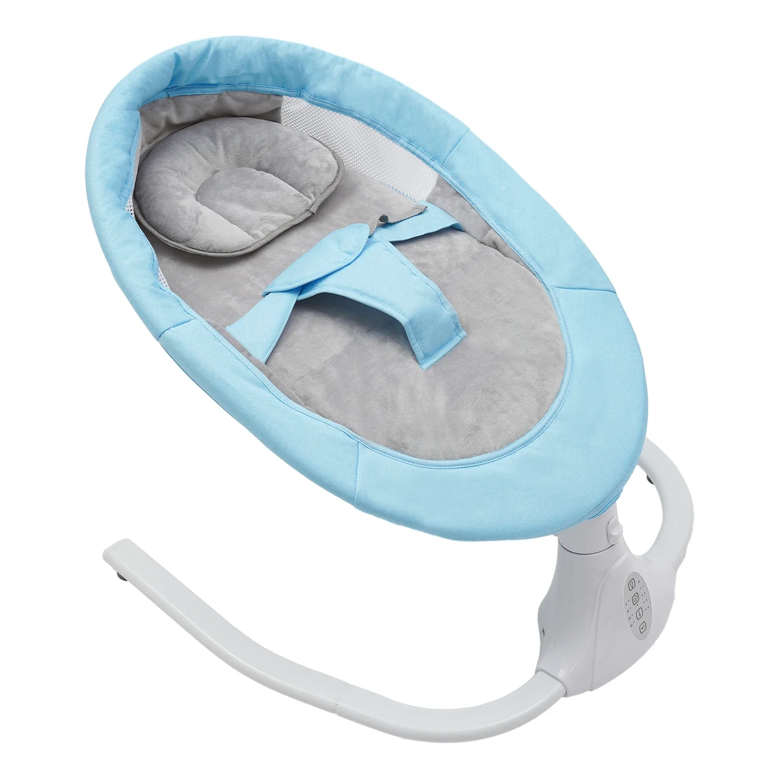 Babywippe mit Bluetooth-Musik, 4 Geschwindigkeiten, Elektrische Babyschaukel mit Fernbedienung, Einstellbare Maximale Tragfähigkeit 18 kg Schaukel – Detail 3