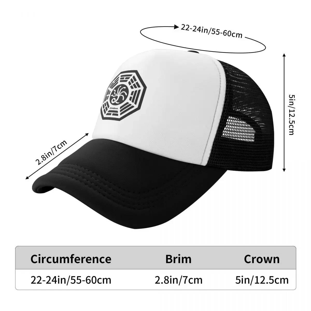 Lost - Dharma Initiative - The Hydra Baseball Cap Golf Hat Man Luxury Brand Snapback Cap hiking hat Women Beach Fashion Men's 6