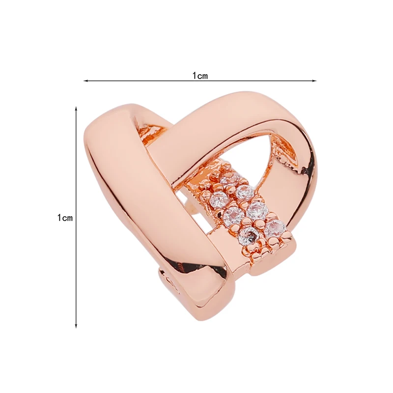 Exquisite 14k Real Gold Plating Micro Earrings Luxury Charm Heart 2021 Tassel Girls Feminia Earring Accessories Wedding Pendant