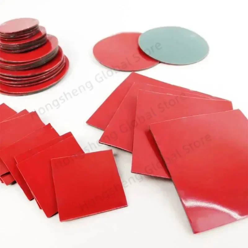 100PCS Double Sided Tape Super Strong Self Adhesive Waterproof No Trace Acrylic Pad Two Sides Sticky for Car Home Office School