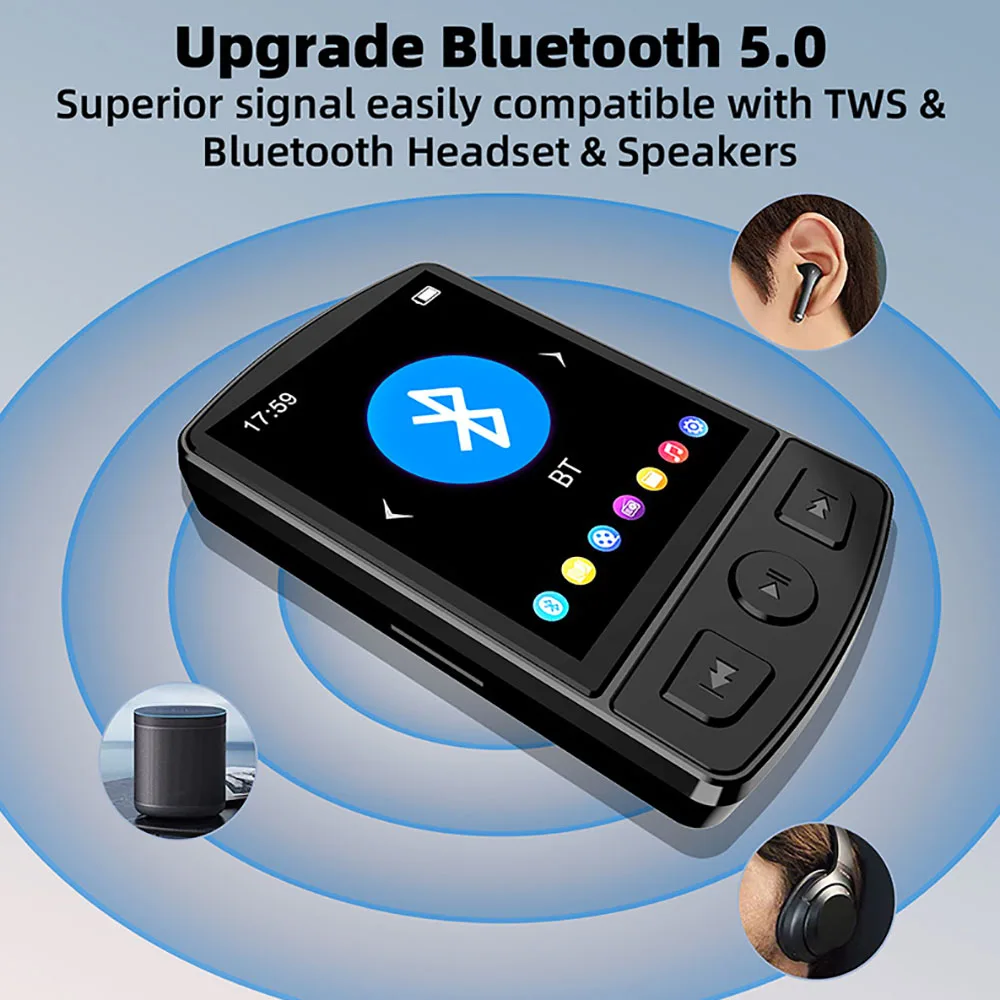 Mp3-Player Tragbarer Sport-Clip Walkman Hifi-Sound Bluetooth-Kompatibel 5.0 Student Walkman 1,8-Zoll-Bildschirm Mit Fm-Radio E-Book Sbd3D1E766B9C4Ca9Badc6Fabf982Da23T