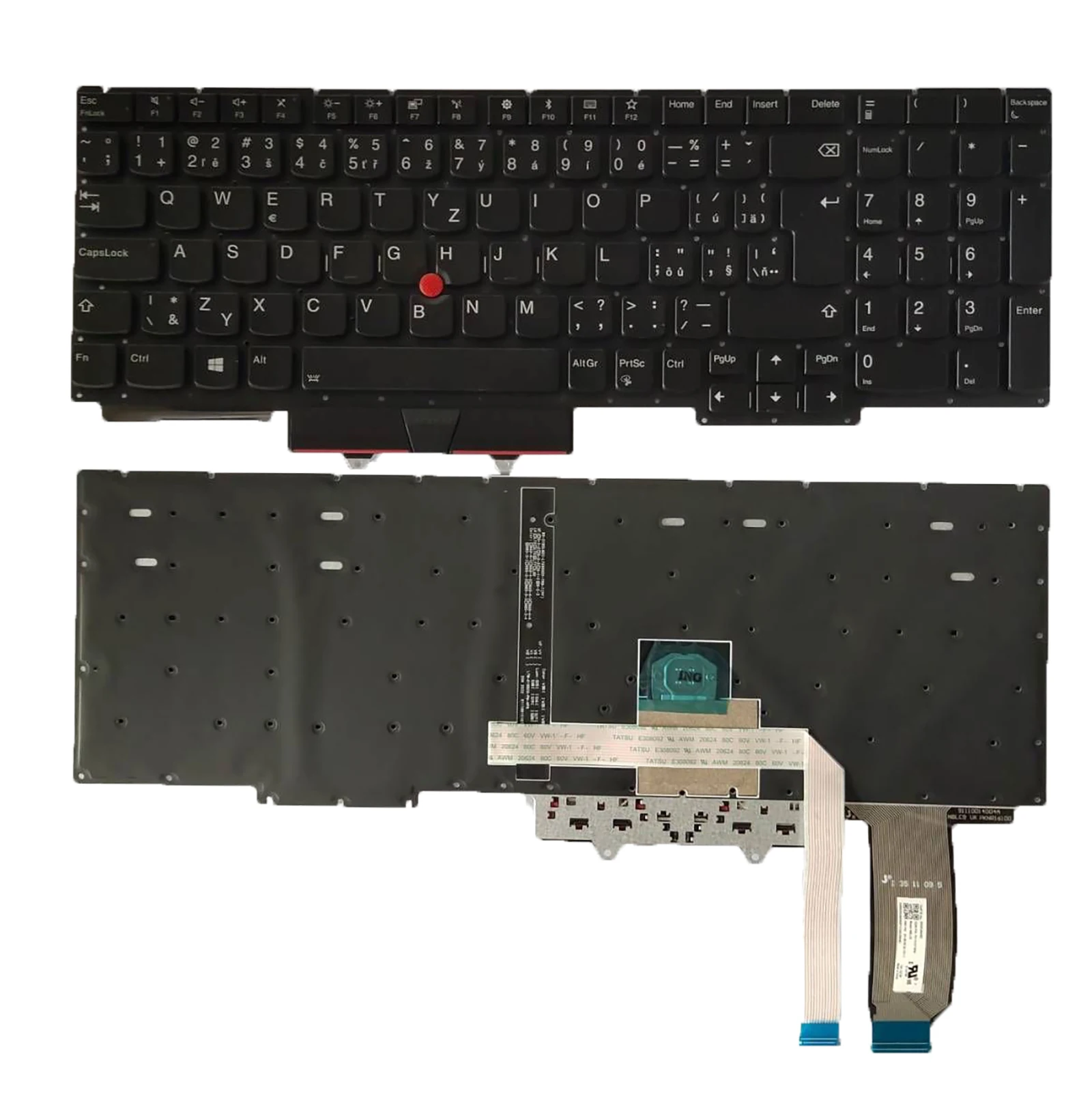 

Черная клавиатура с подсветкой CZ для Lenovo ThinkPad E15 Gen 1 20RD 20RE
