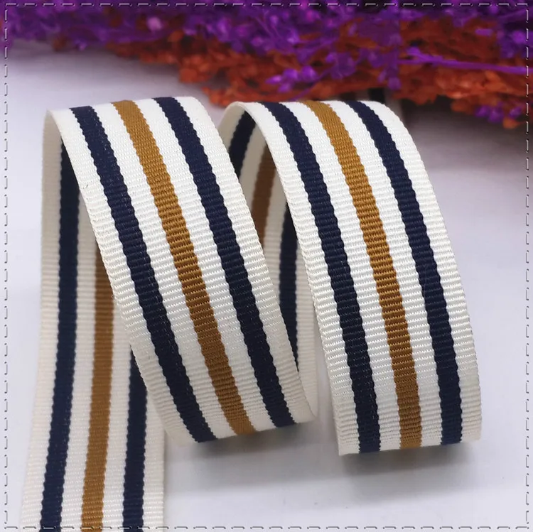 Grosgrain Hair Decorative Belt Ribbons Grosgrain Stripe Print