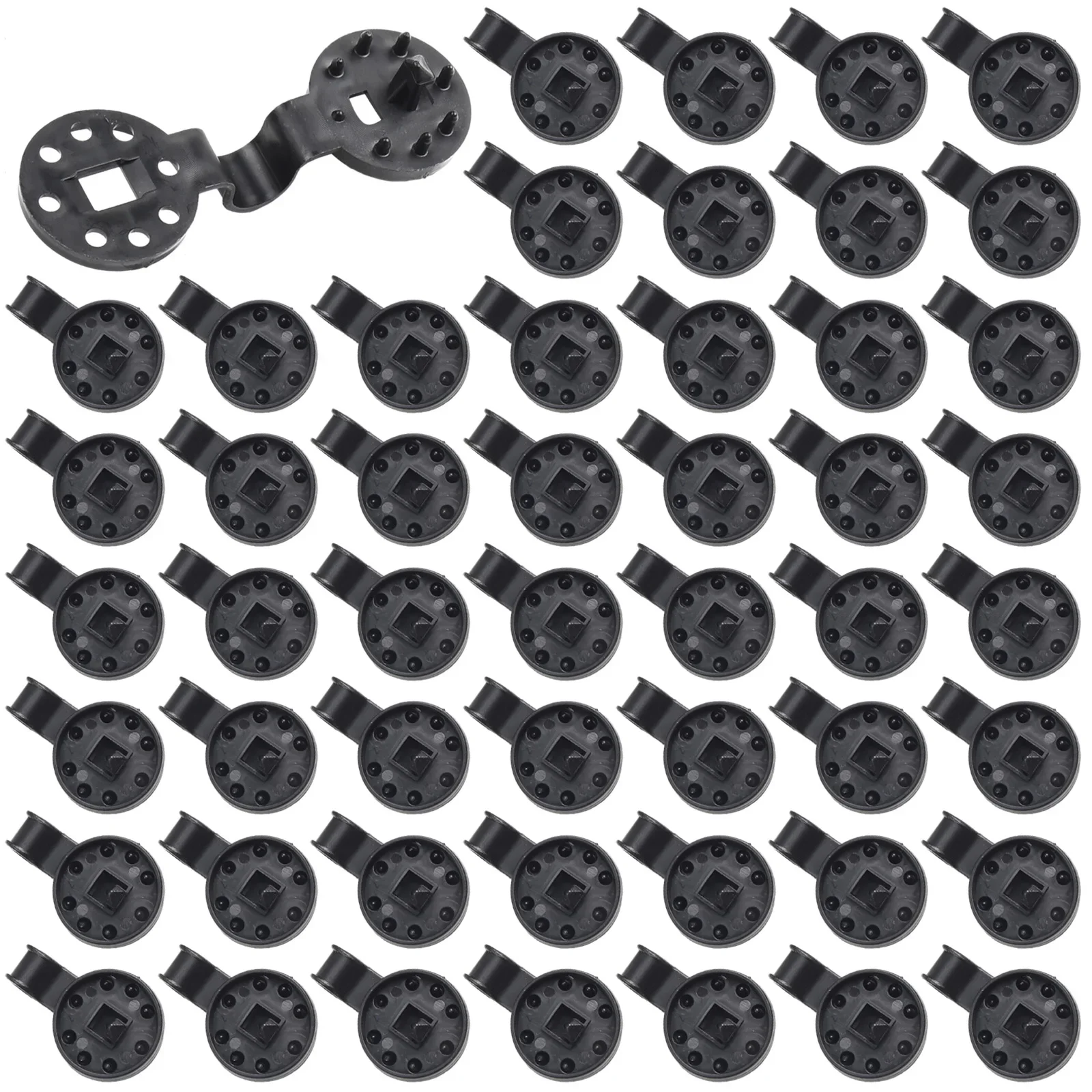 

50pcs -Sun Shade Net Cloth Plastic Clip Sturdy Heavy Duty Lock Grip Fix Clamp Net/ Hook Holder Breeding Greenhouse Accessories//