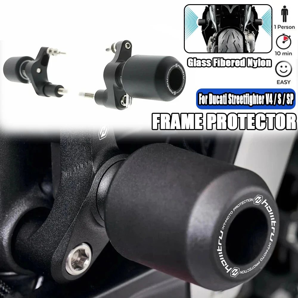 

For Ducati Streetfighter V4 V4S V4SP 2020-2023 2022 Frame Sliders Crash Protector Motorcycle Accessories Falling Protection Pad