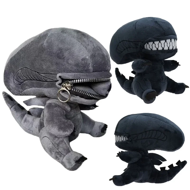 Alien Xenomorph Zipper Mouth Plush Doll Kawaii Xenomorph Hybrid Plush ...