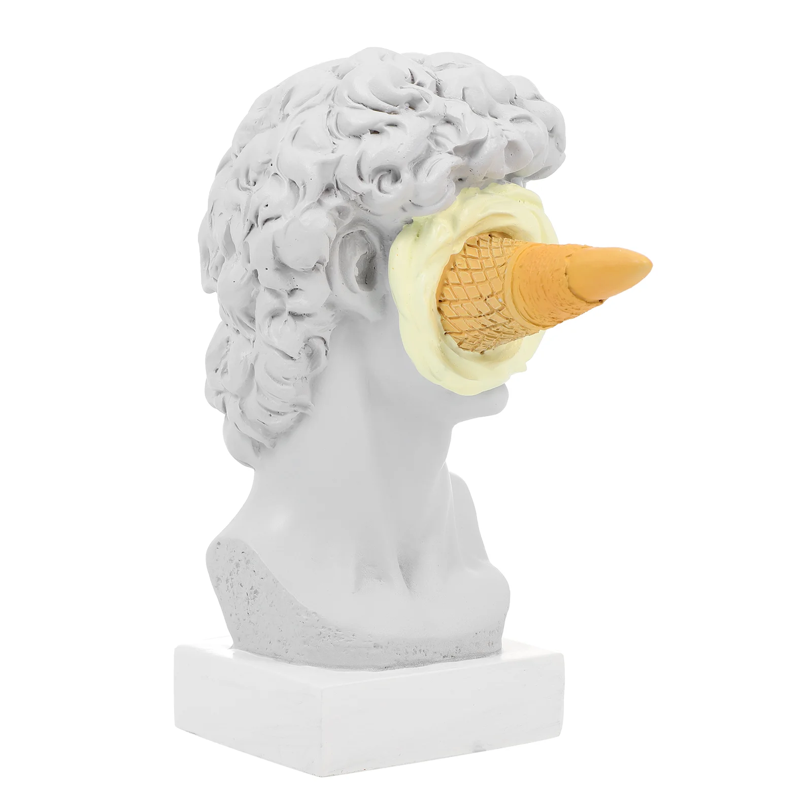 

Ice Cream Smash David Character Sculpture Figurine Household Decor Smashed Statue Ornament Masculine Home Chic Craft Man