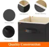 Cube Storage Bins, Foldable Decorative Fabric Storage Baskets for Organizing Home Organizers with Handles for Shelves 3