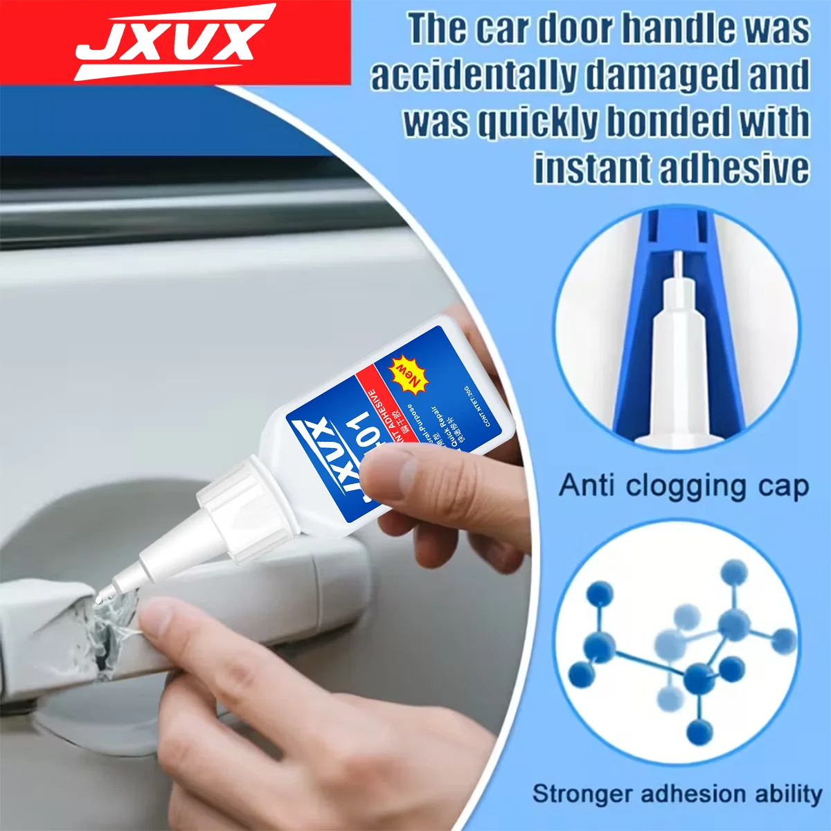 401 Multi-Purpose Super Glue Cyanoacrylate Adhesive 20g Instant Fast Rubber Wood Glass Stronger All Bonding Glue