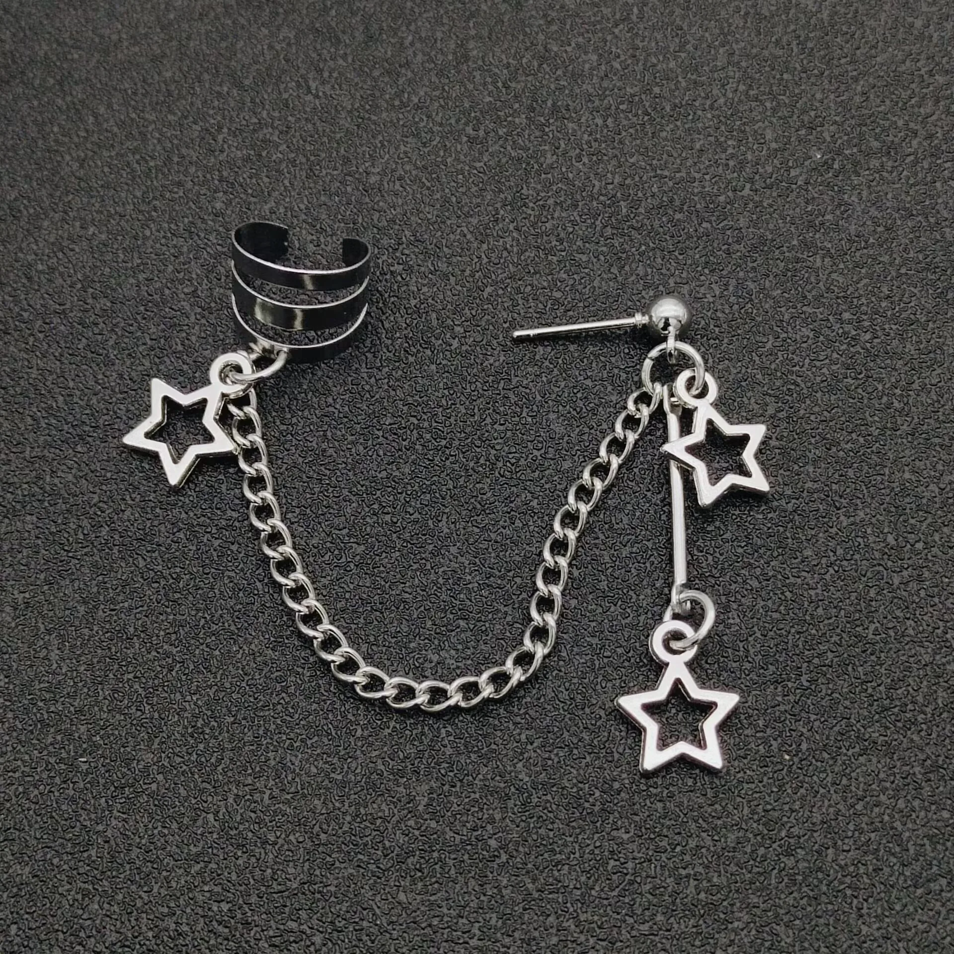 Chain Ear Clips Pendant Earrings Personalized Fashion