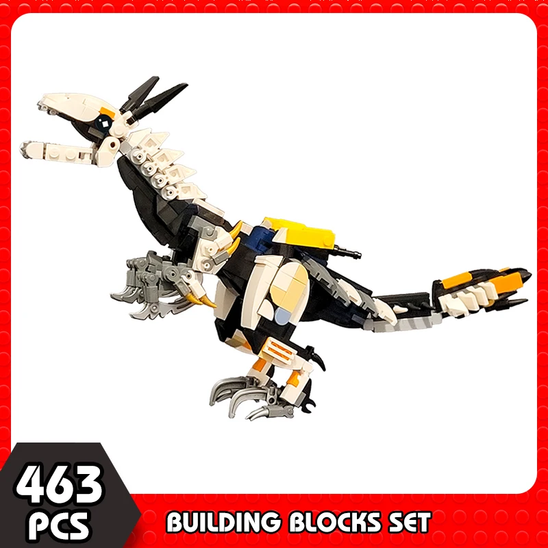 Moc Horizon Zero Dawned Game Collection Monster Clawstrider Brick Building Model Moc-152325 Mech Monster Brick Toy Regalo Per Bambini