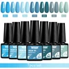 7Pcs/Set Gel Nail Polish Popular Colors In Autumn Semi Permanent Soak Off UV LED Purple Nail Art Gels Nail Gel Polish 3