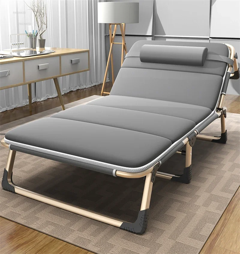 Description Picture 6 of itemLuxury Folding Beds Single Bed Home Bedroom Furniture Multi-functional Marching Bed Recliner Office Lunch Break Bed p