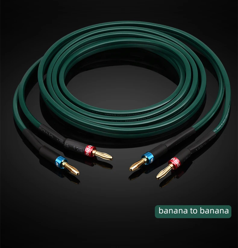 fidelidade ataudio alta qualidade fio alto-falante cobre puro com plugue banana y
