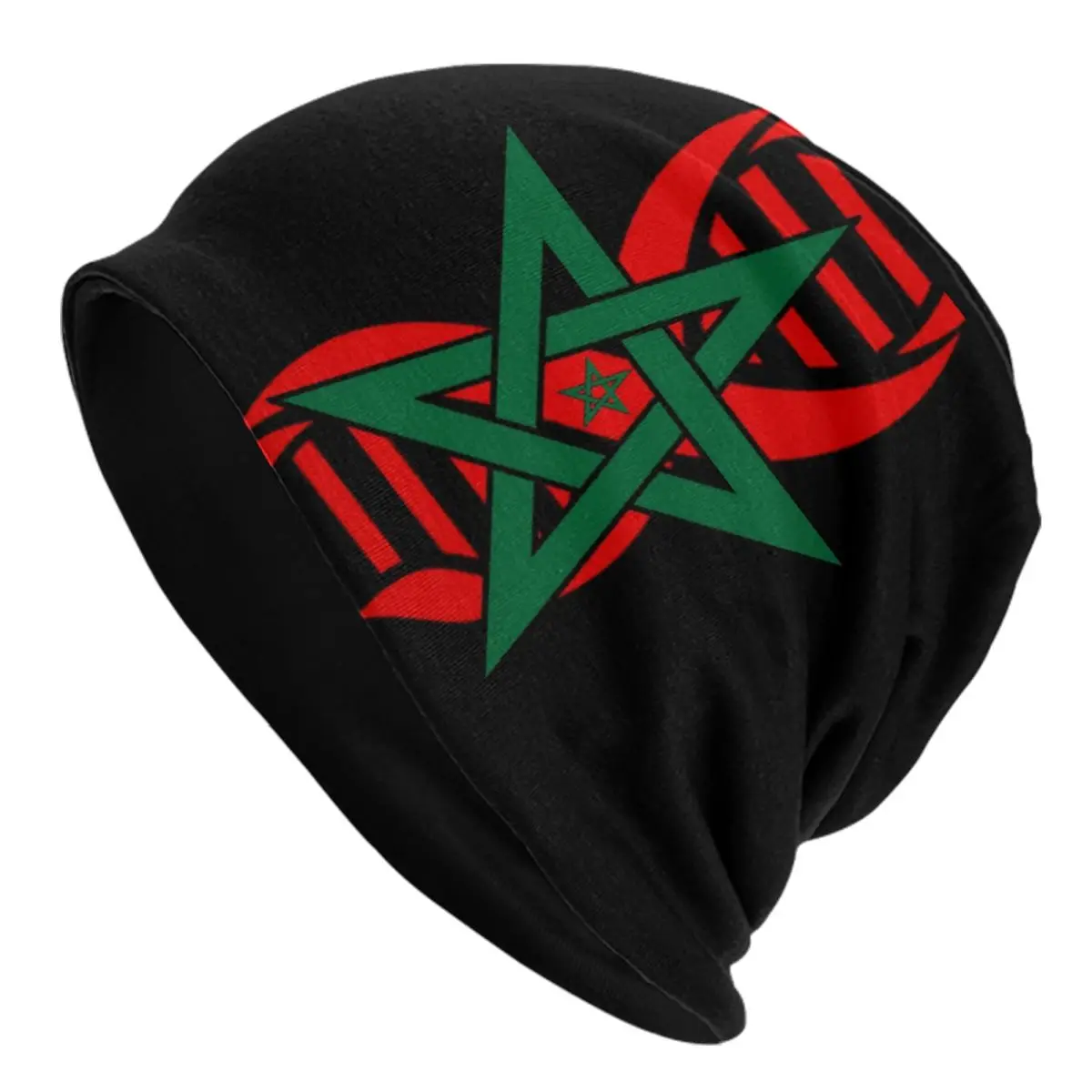 

Moroccan Flag Its In My DNA Morocco Bonnet Hats Fashion Knitted Hat For Women Men Warm Winter Skullies Beanies Caps