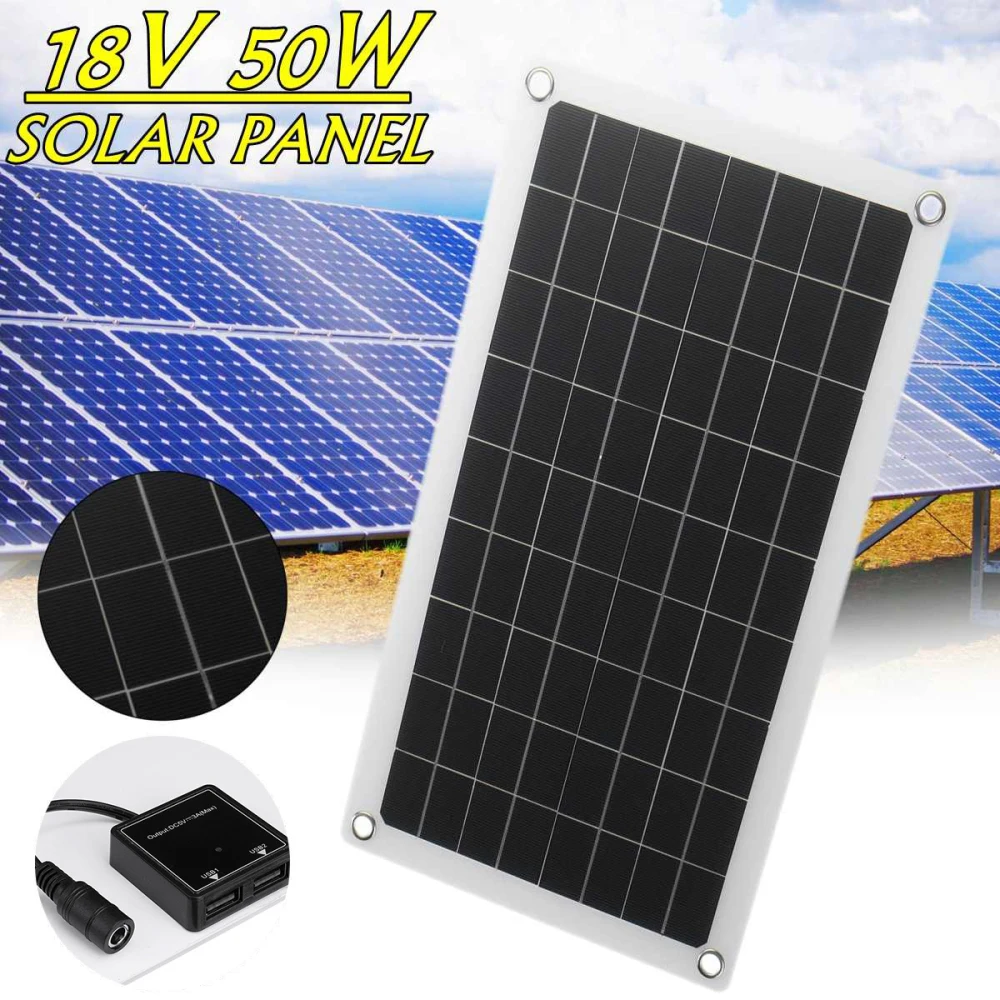 Panneau Solaire de 20 à 1000W, 12V, avec Cellule 10A-100A, Contrôleur pour  Téléphone, Voiture, MP3, Pad, Chargeur de Batterie d'Extérieur, 1 à 5  Pièces - AliExpress